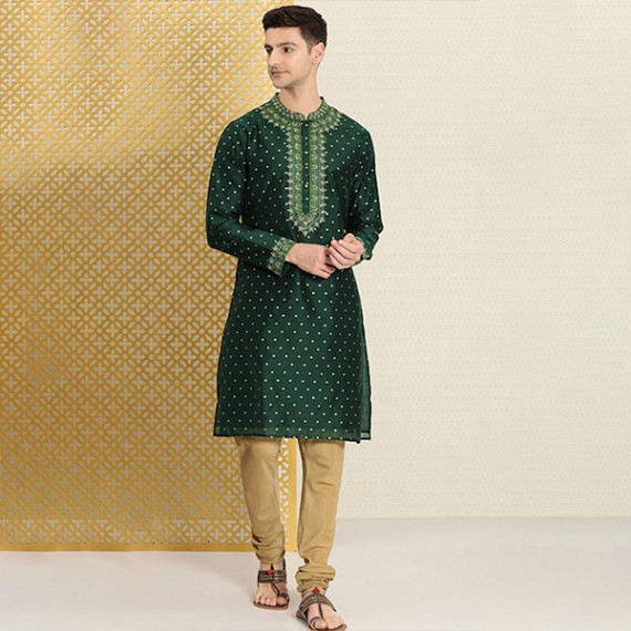 https://www.goldensgrove.in/products/men-green-gold-toned-ethnic-motifs-embroidered-thread-work-jashn-kurta