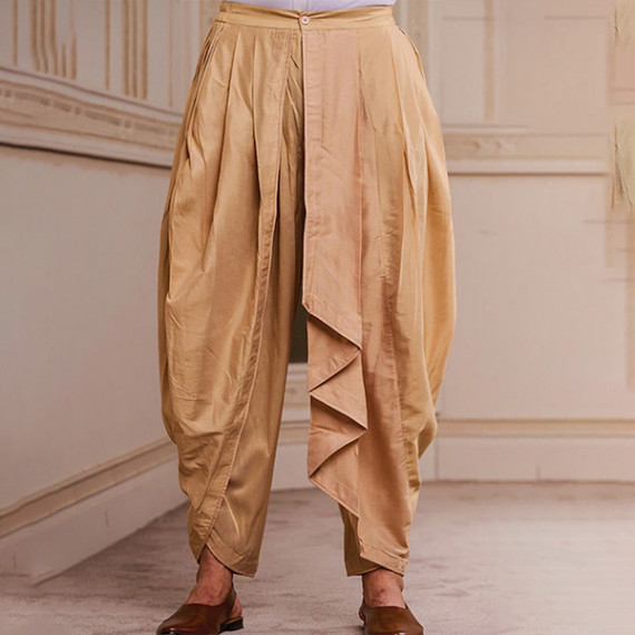 https://www.goldensgrove.in/products/men-beige-solid-draped-dhoti-pants