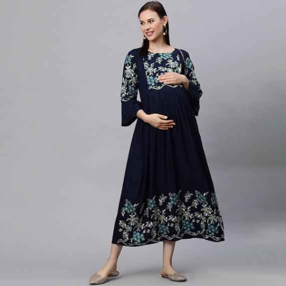 https://www.goldensgrove.in/products/women-navy-blue-embroidered-maternity-feeding-maxi-nursing-dress
