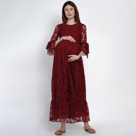 https://www.goldensgrove.in/products/women-maroon-maternity-self-design-maxi-dress