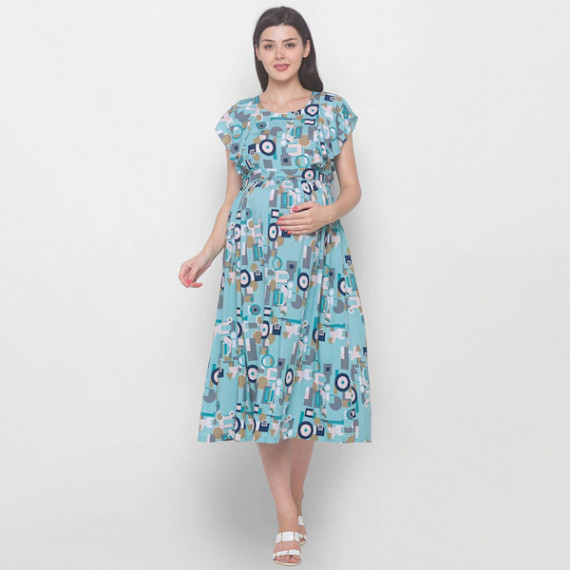 https://www.goldensgrove.in/products/blue-floral-maternity-midi-dress