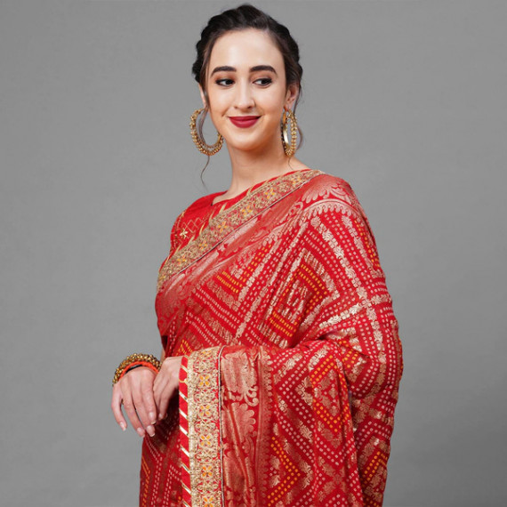 https://www.goldensgrove.in/products/red-gold-toned-woven-design-bandhani-saree