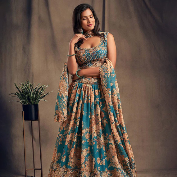 https://www.goldensgrove.in/products/blue-beige-printed-semi-stitched-lehenga-unstitched-blouse-with-dupatta